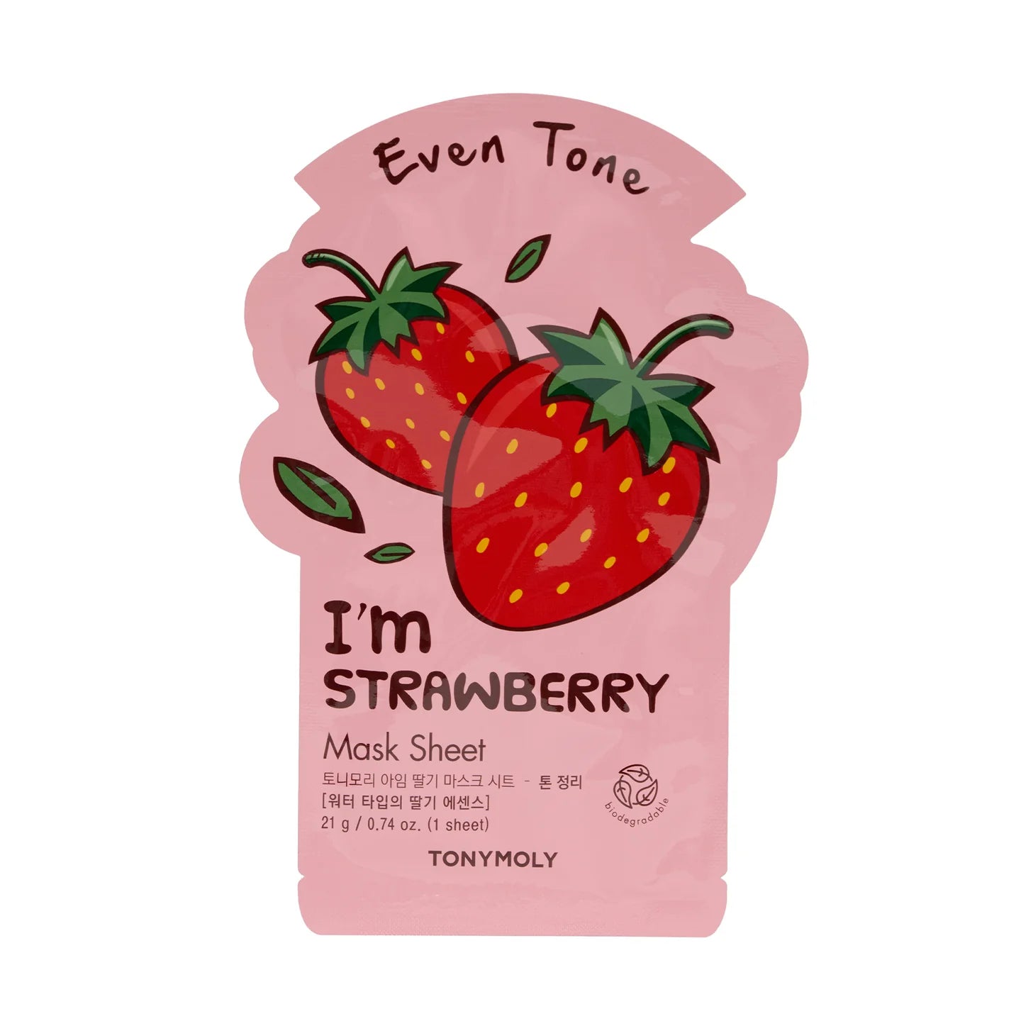 Masque en Feuille Tonymoly 21ml Fait en Corée I am Strawberry 