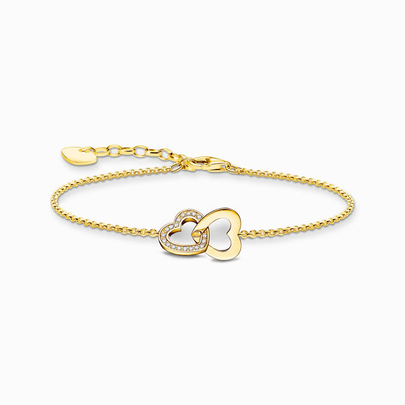 Thomas sabo bracelet coeur or vermeil argent 925