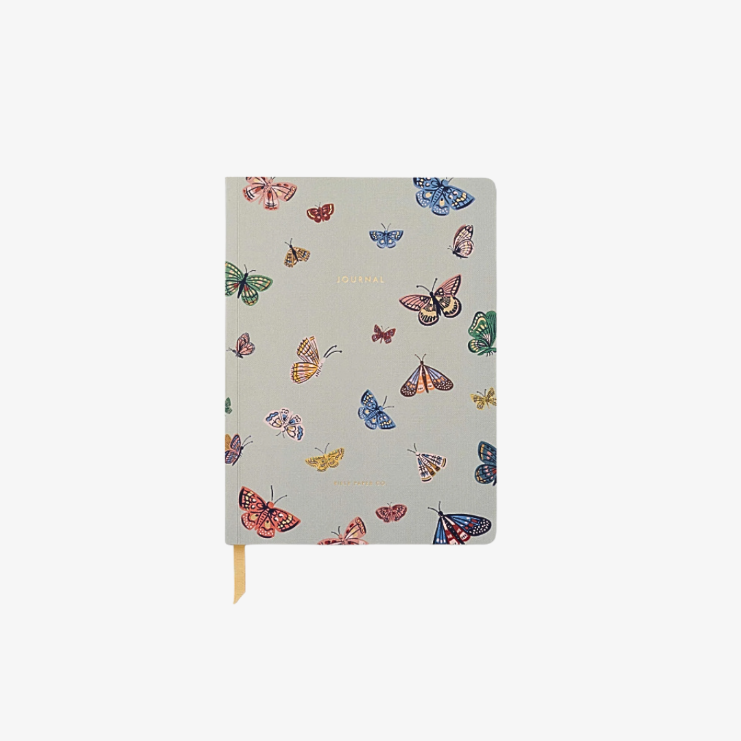 Journal couverture souple papillon butterfly rifle Paper vert papeterie 