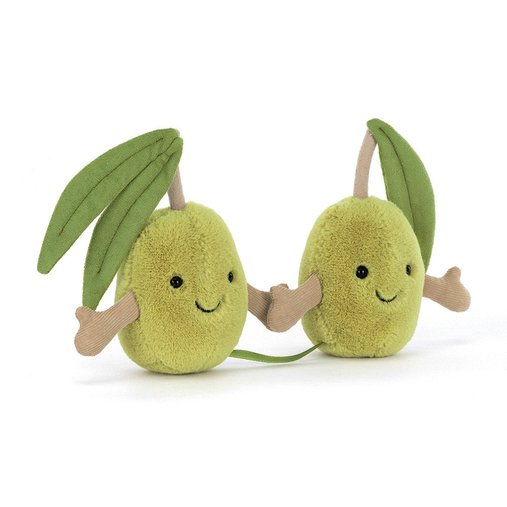 Peluche Amuseable Paire d'Olives Jellycat tendance cute duo vert