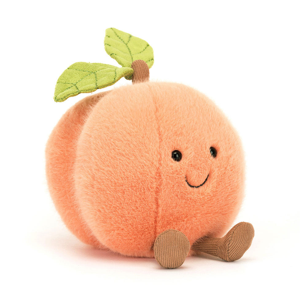 Peluche Amuseable Pêche Peach Jellycat rose cute tendance nourriture fruit