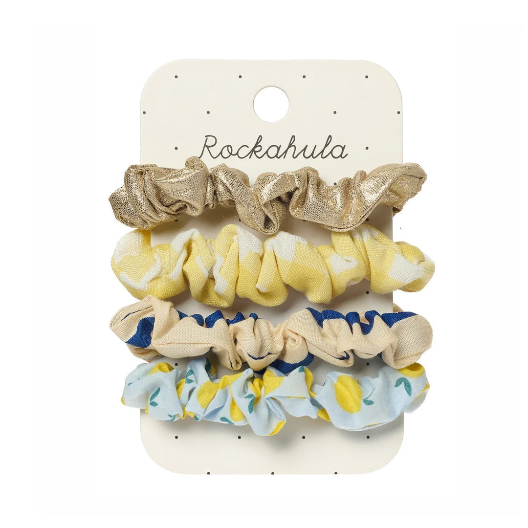 Ensemble 4 Chouchous Lemon drop Rockahula Kids jaune bleu mode tendance 