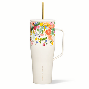 Tasse de Transport Cold-Cup avec Paille - Garden Party