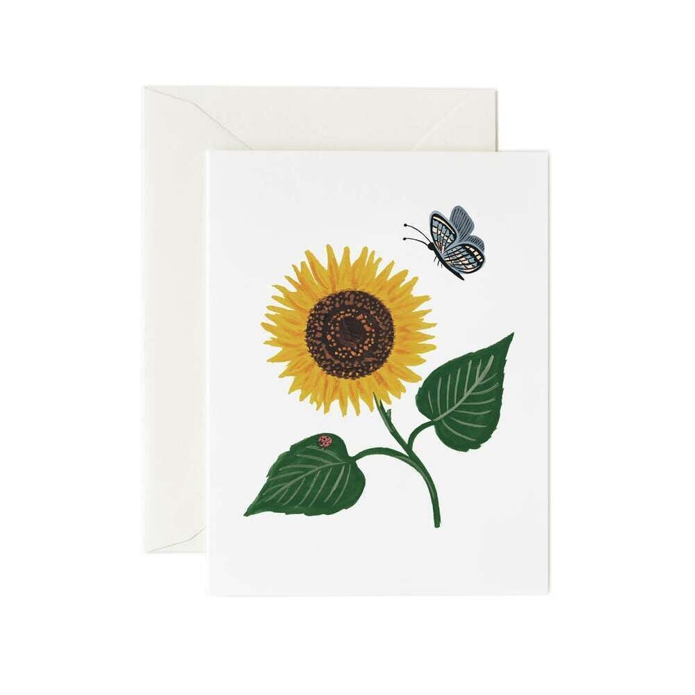 Carte de vœux Rifle Paper co. Fleur Tournesols 