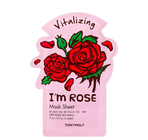 Masque en Feuille Tonymoly 21ml Fait en Corée I am Rose