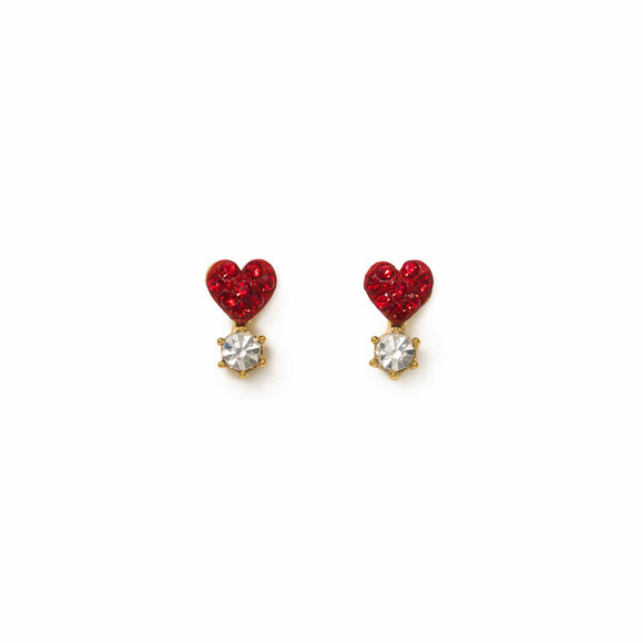 Boucles Bisou Coeur Rouge