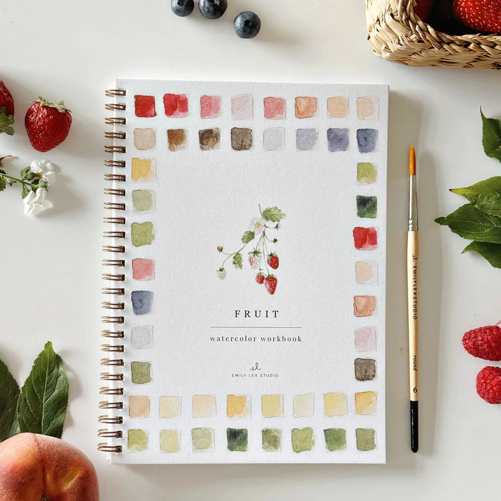 Cahier d’aquarelle - Fruits | Emily Lex Studio