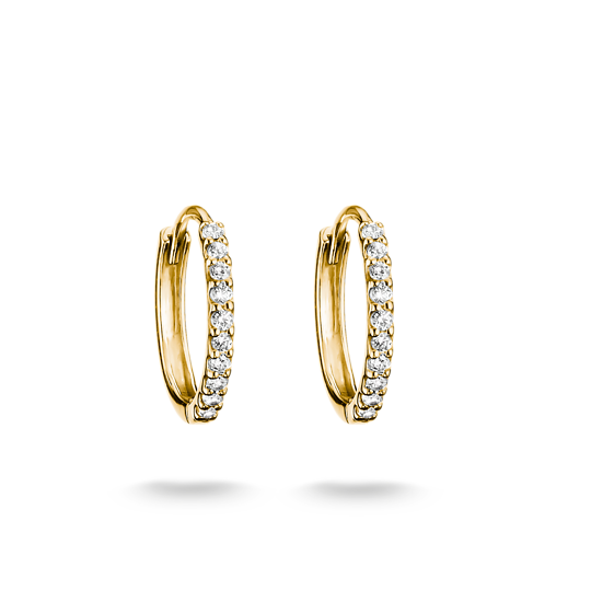 Anneaux Huggie Essentiel - Placage Or 18 carats | Thomas Sabo