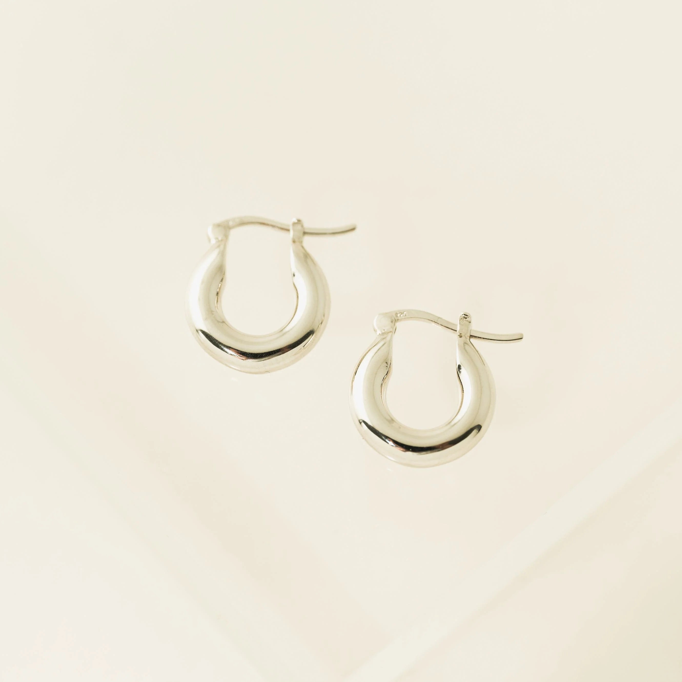 Anneaux Chunky argent 925