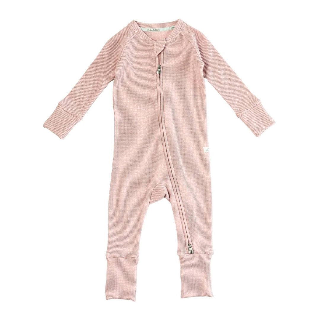 Pyjama Bébé Loulou Lollipop Rose Tencel Gaufré