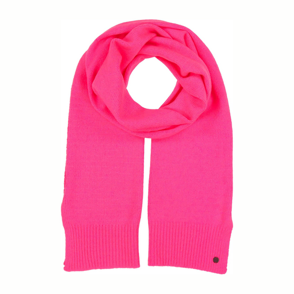 Foulard lainage hiver rose Néon 