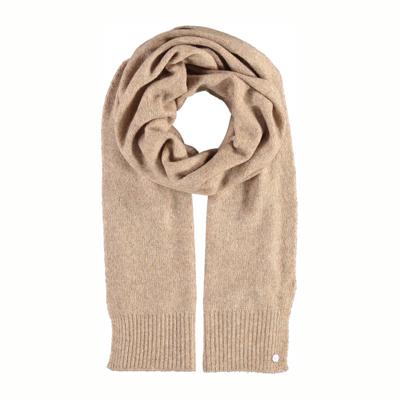 Foulard lainage hiver beige