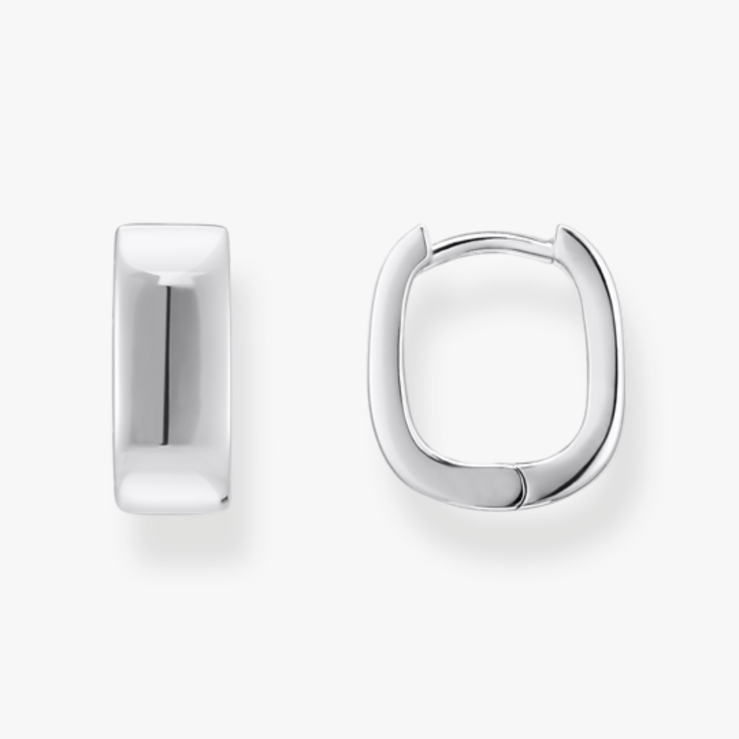 Boucles d’oreilles Anneaux Carré Argent Thomas Sabo