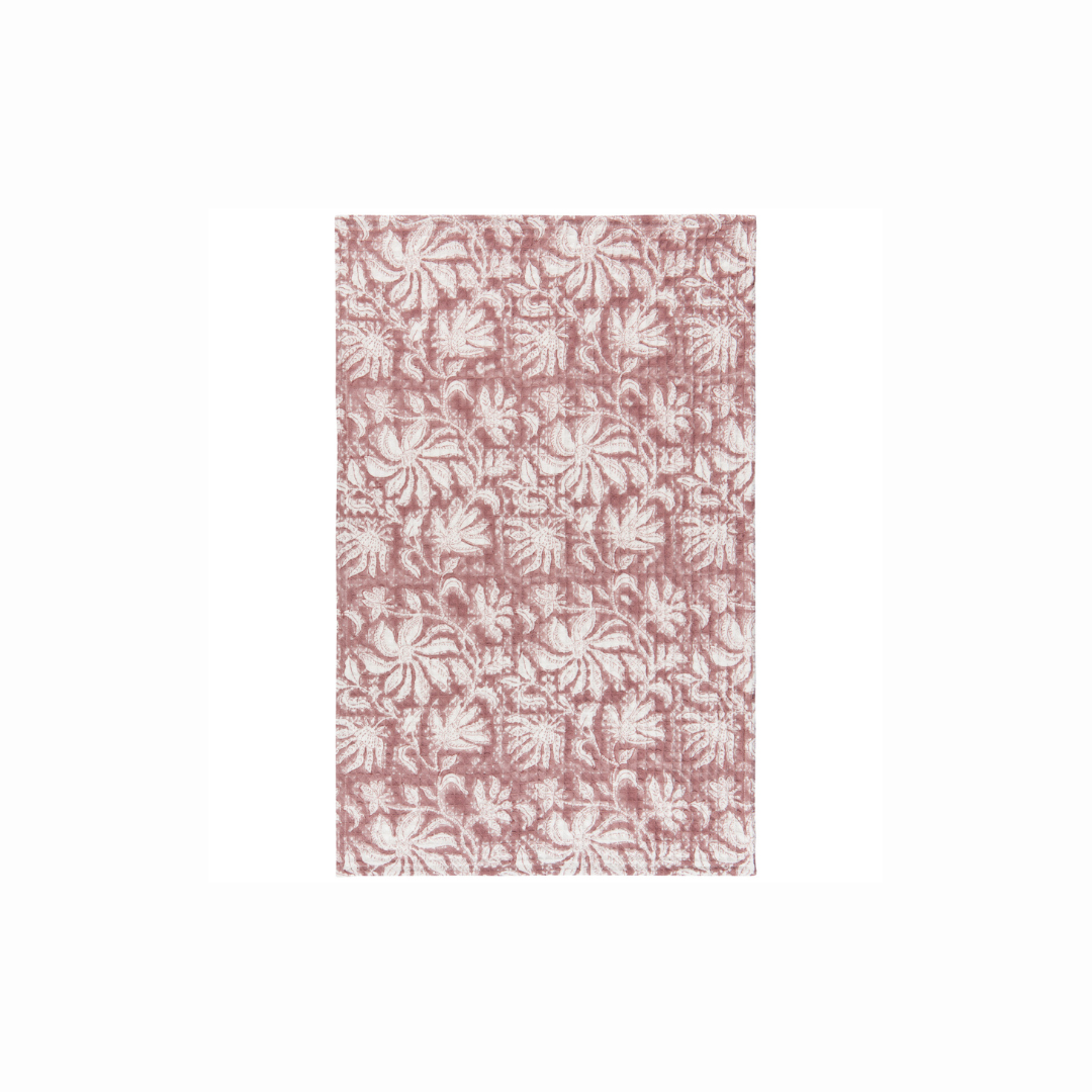 Linge vaisselle paradis rose gaufré absorbante maison cuisine Danica 