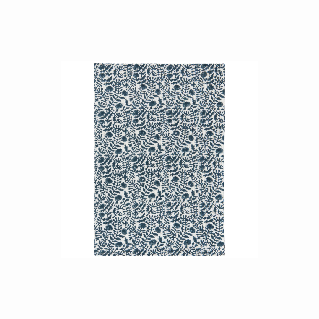 Linge vaisselle Jasmine bleu gaufré absorbante maison cuisine Danica 