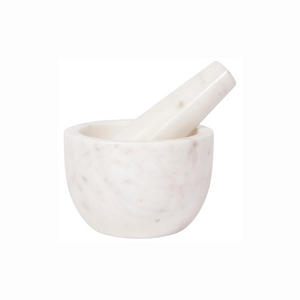 Pilon mortier marbre blanc cuisine maison Danica 