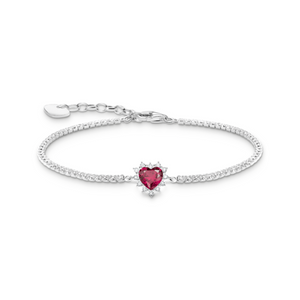 Bracelet Romance Coeur Rouge