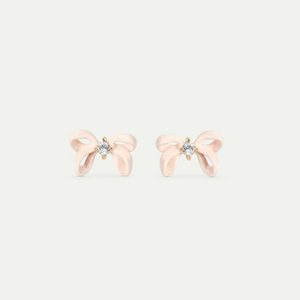 Boucles d'oreilles Ruban Rose - Opéra National de Paris - Les Néréides