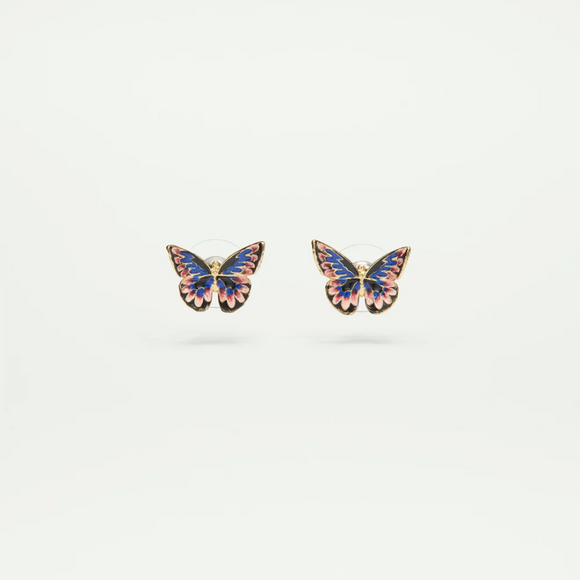 Boucles d'oreilles Papillon Empereur Japonais - Hanami - Les Néréides