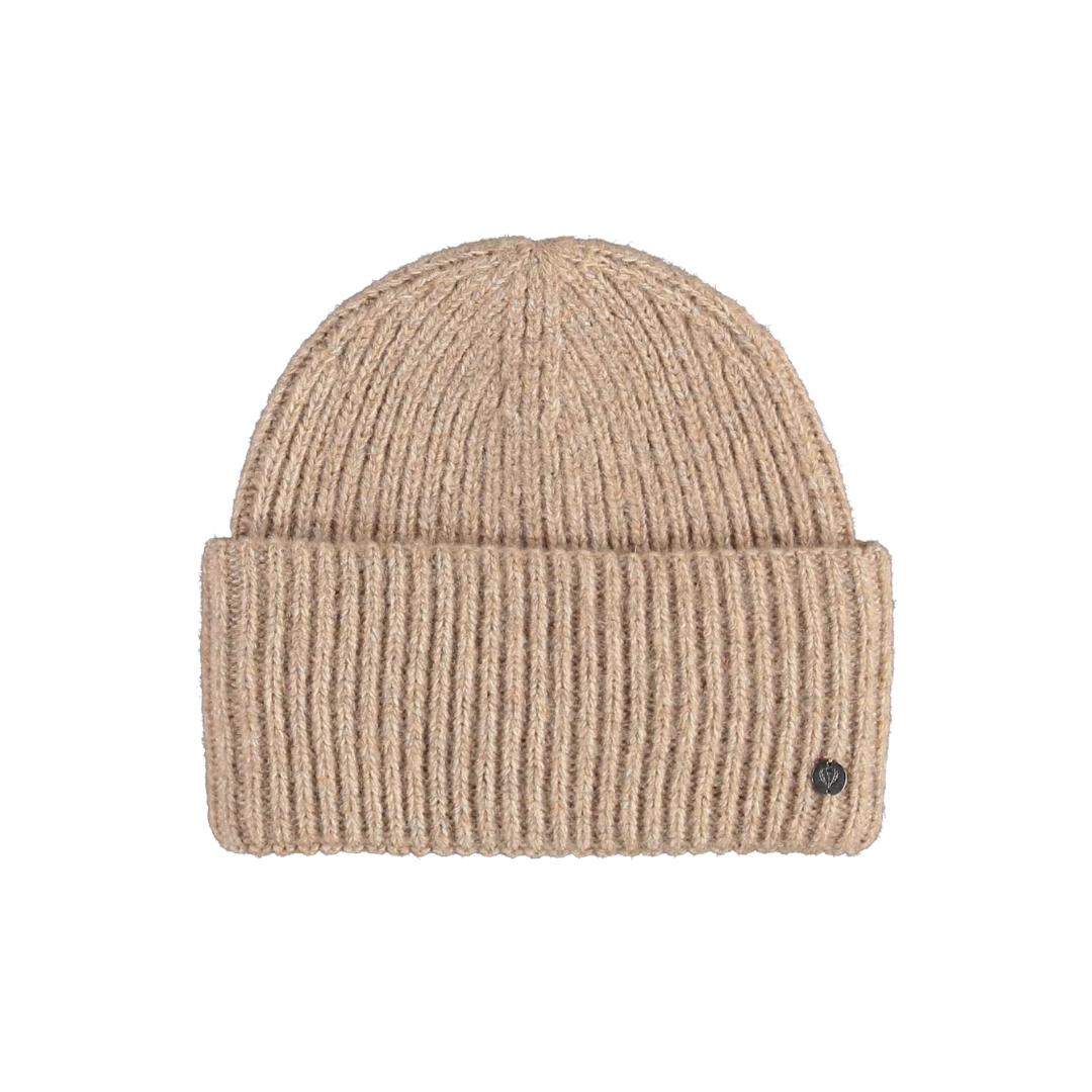 Tuque côtelée, laine, polyacrylique, camel , V.Fraas, hiver, tendance, mode