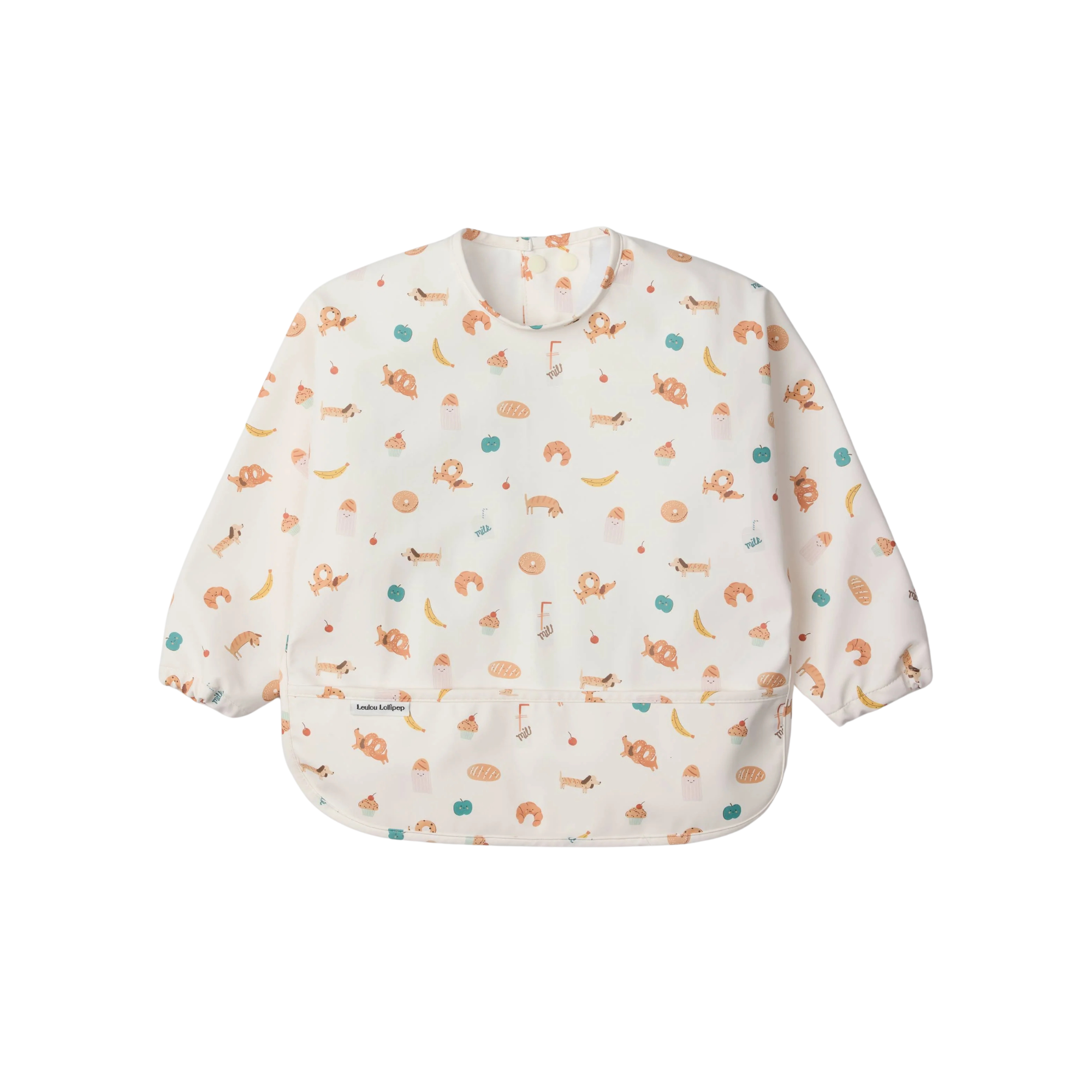 Bavette manches longues French Breakfast Loulou Lollipop bébé enfants 