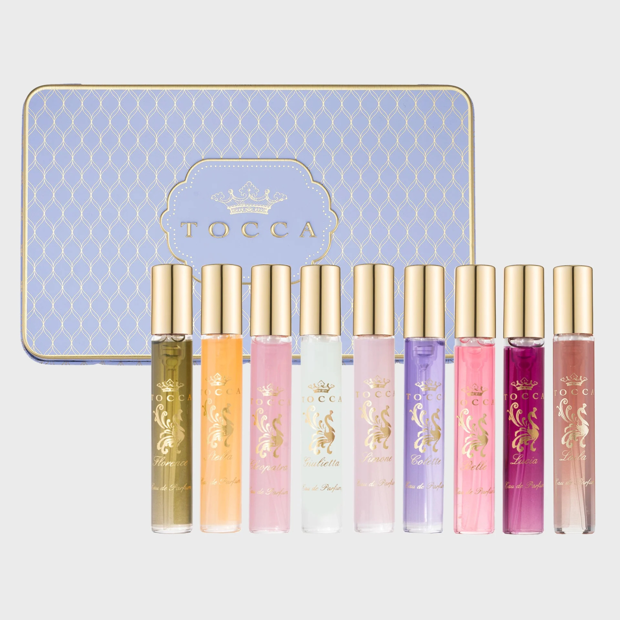 TOCCA Coffret Découverte Luxury Fragrance Wardrobe parfum odeur luxueux fragrances couleurs 