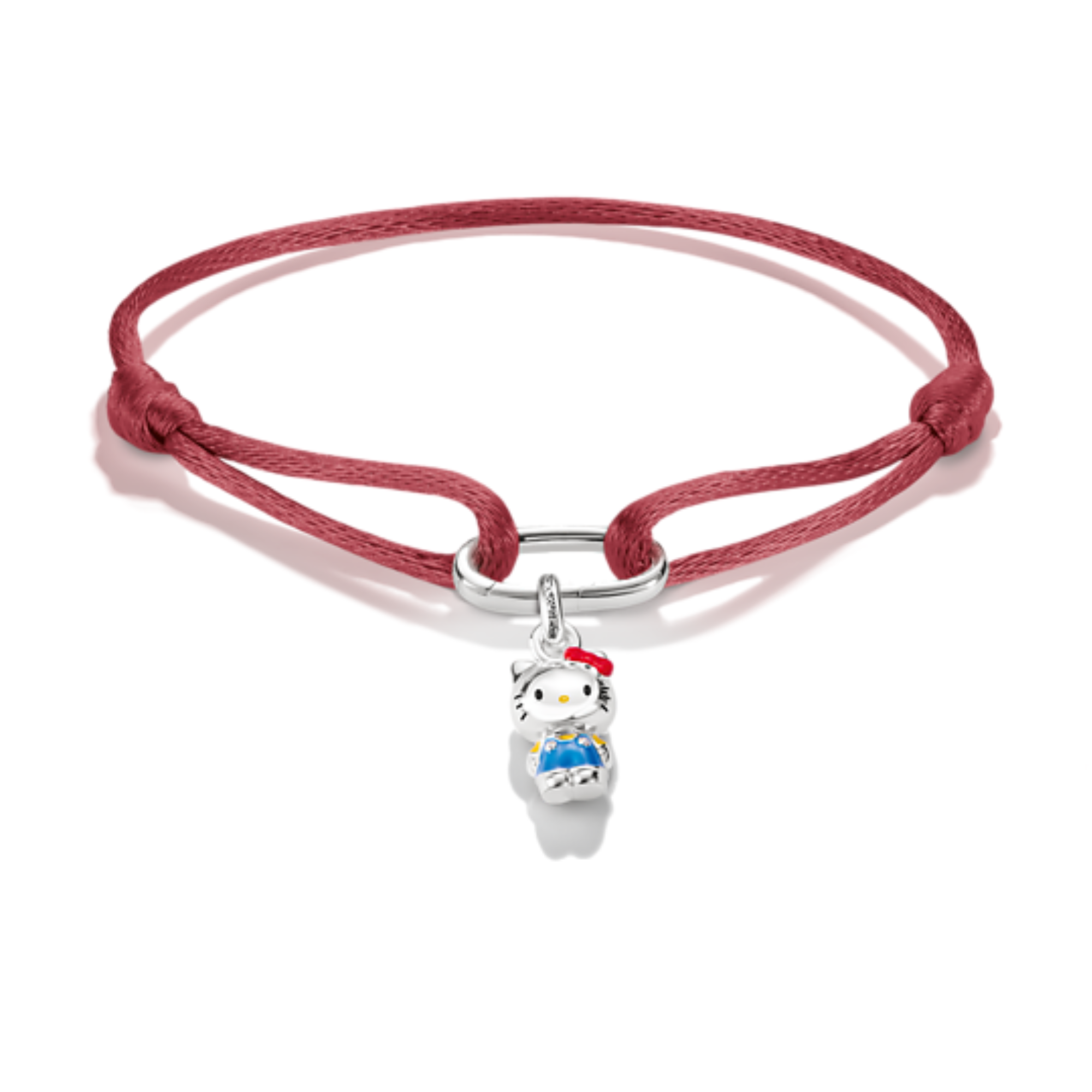 Hello Kitty bracelet cordon rouge avec charm - Argent | Thomas Sabo