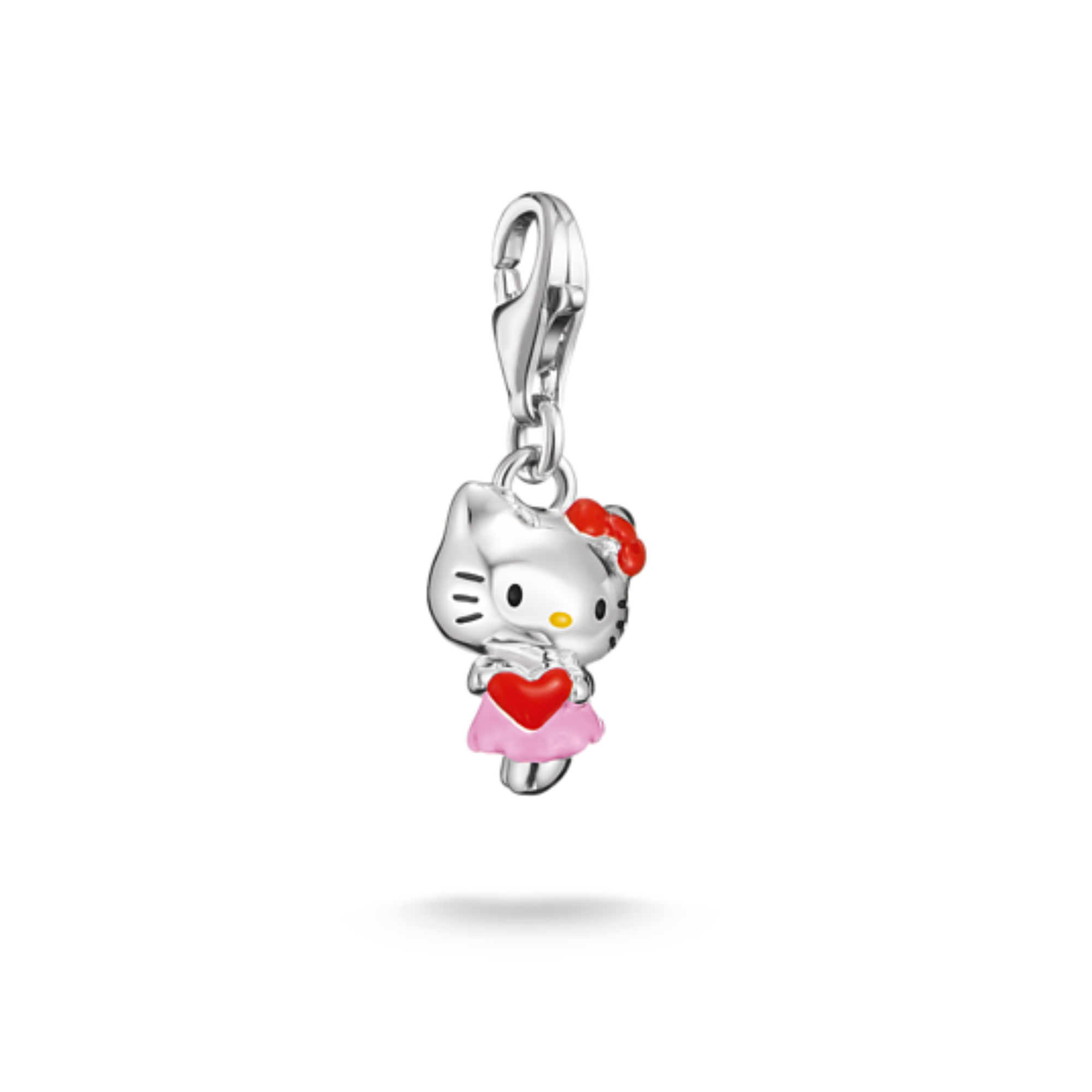 Hello Kitty charm à fermoir cœur rouge - Argent | Thomas Sabo