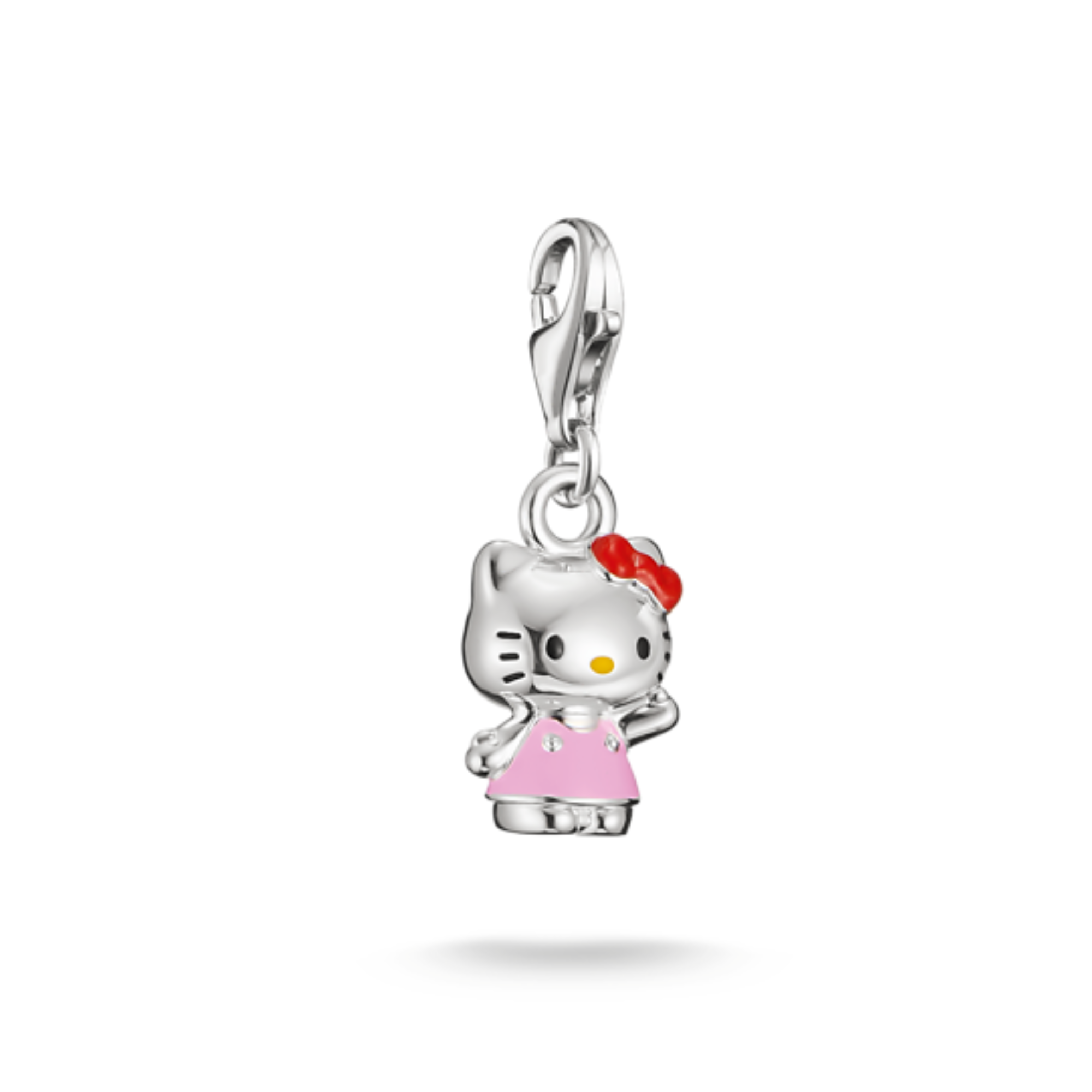 Hello Kitty charm à fermoir robe rose - Argent | Thomas Sabo