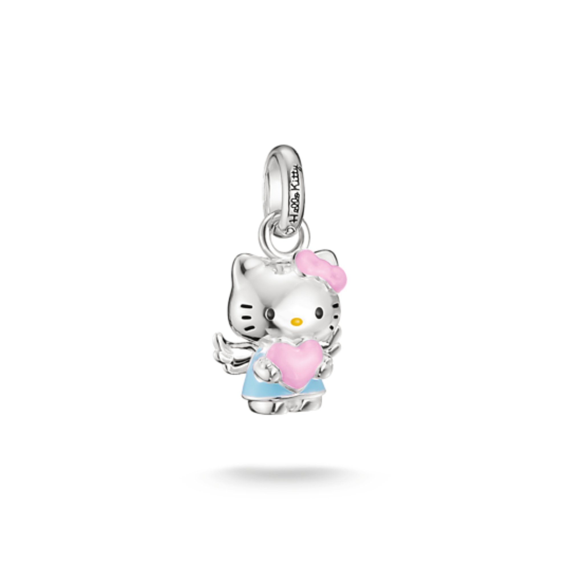 Hello Kitty charm à bélière « Ange avec un cœur » - Argent | Thomas Sabo