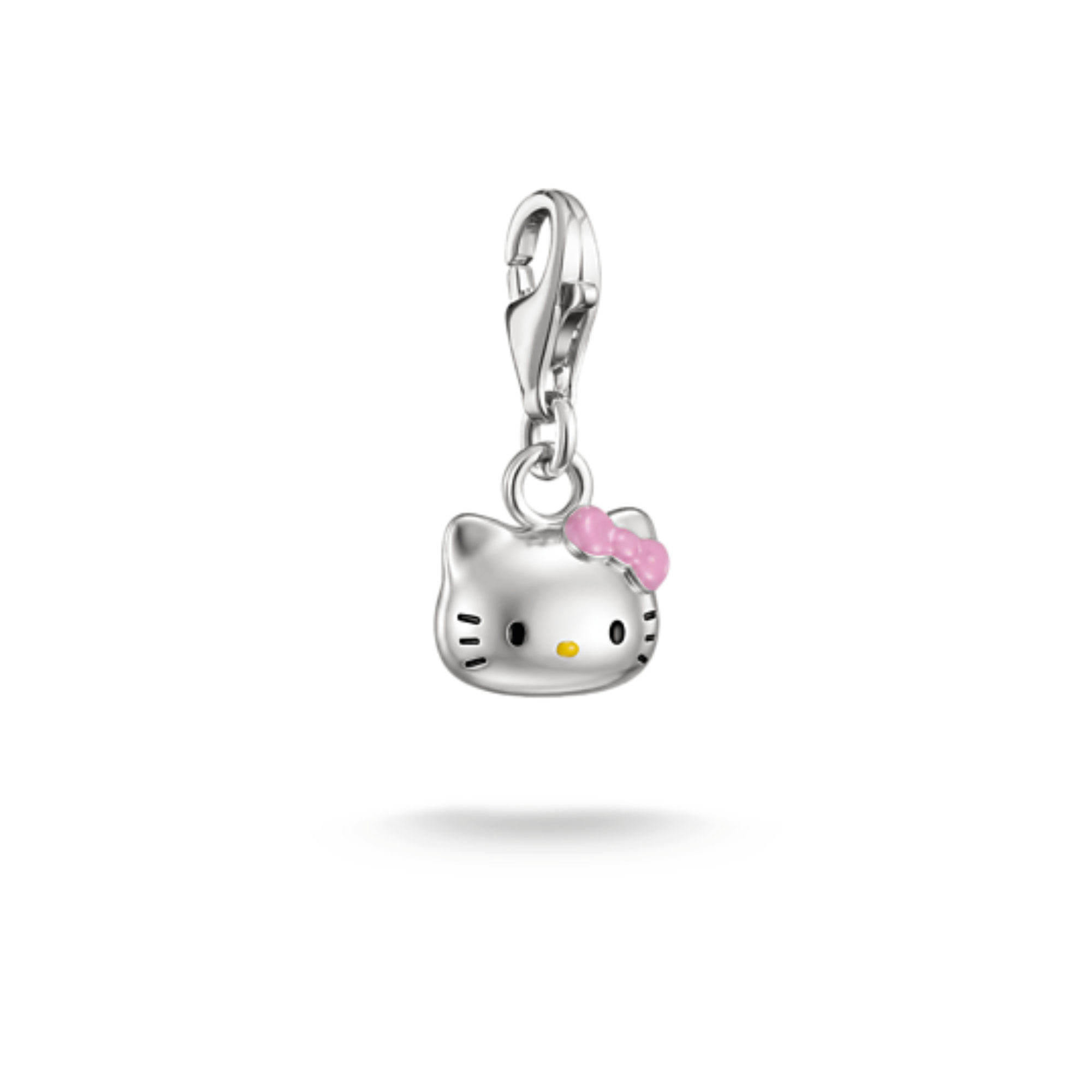 Hello Kitty charm à fermoir nœud rose - Argent | Thomas Sabo