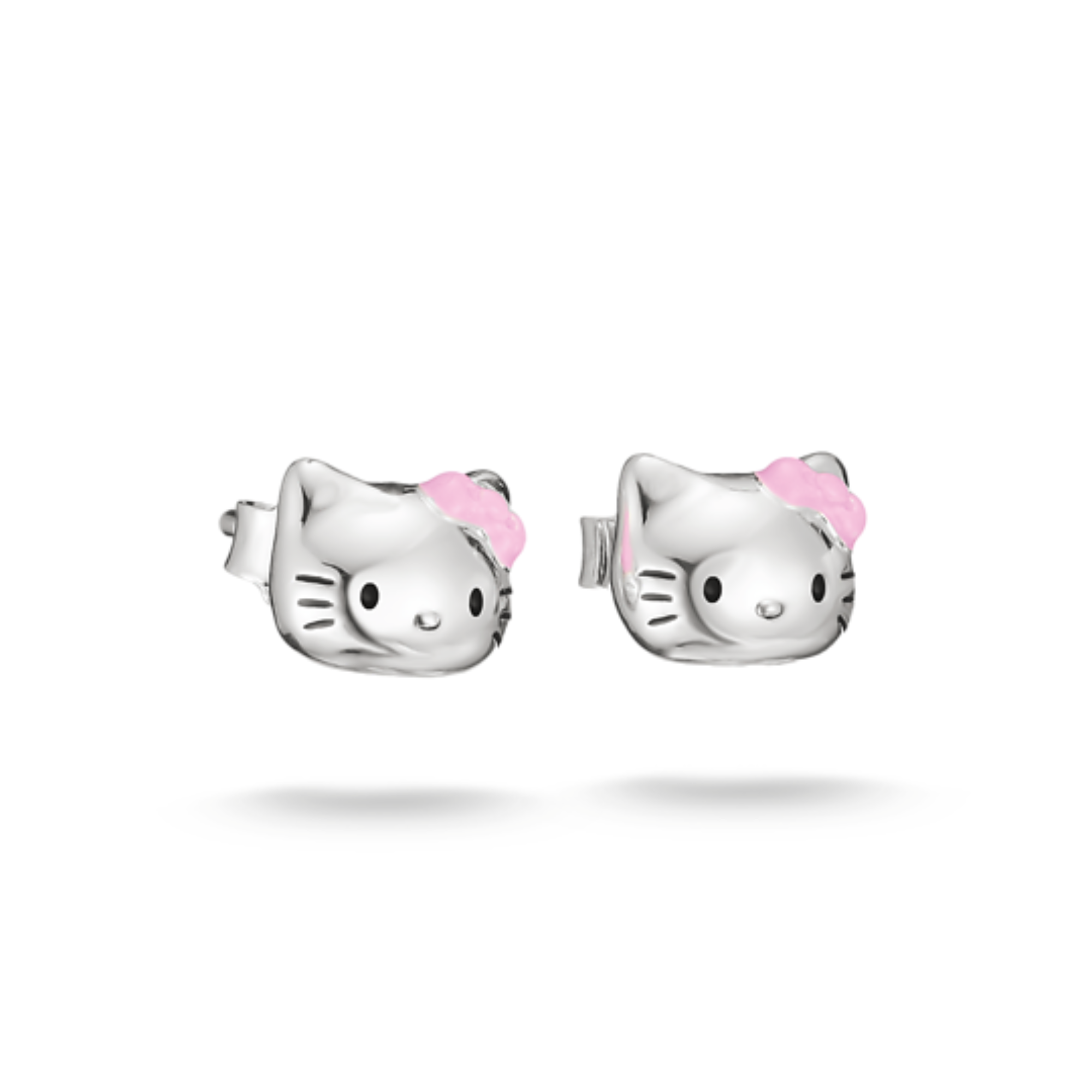 Hello Kitty boucles nœud rose - Argent | Thomas Sabo