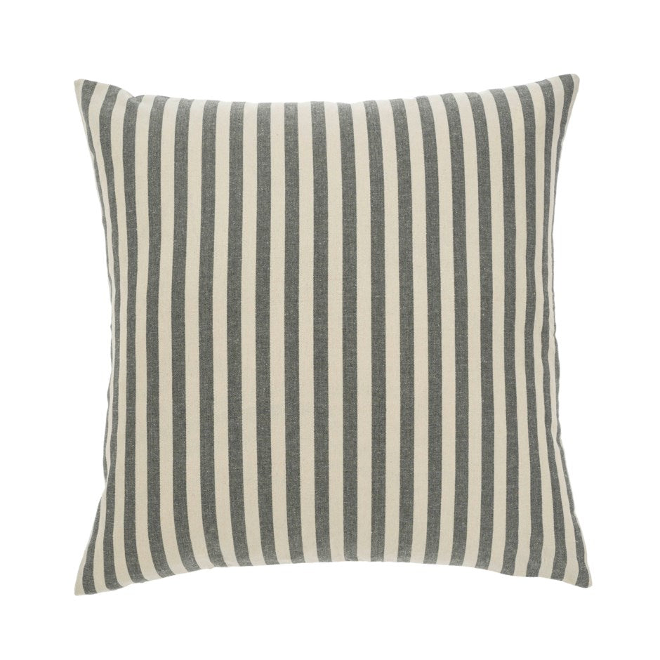 Indaba coussin décoratif rayures Lucia charcoal 