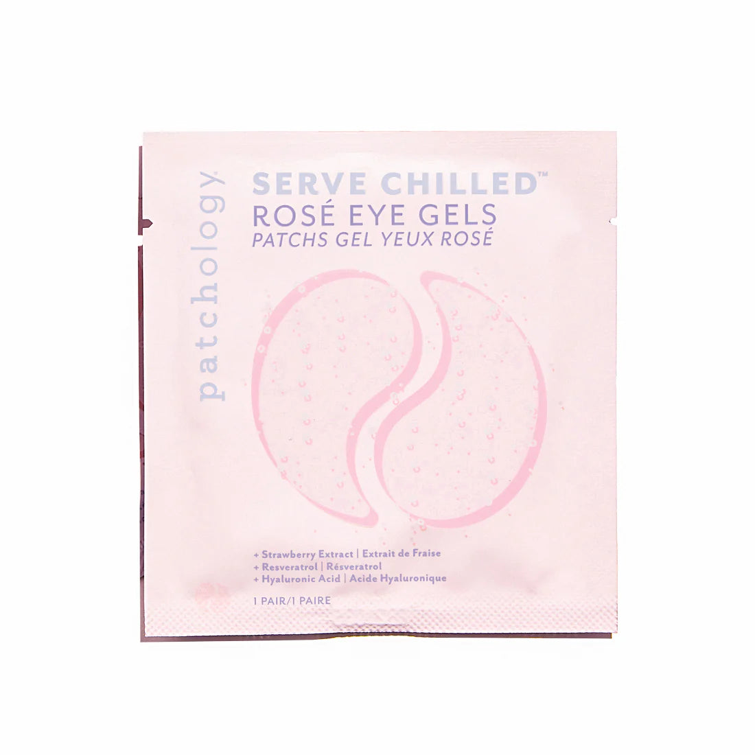 Patchs Yeux Hydratants Antioxydants Serve Chilled Rosé Eye Gels Patchology selfcare cute tendance 