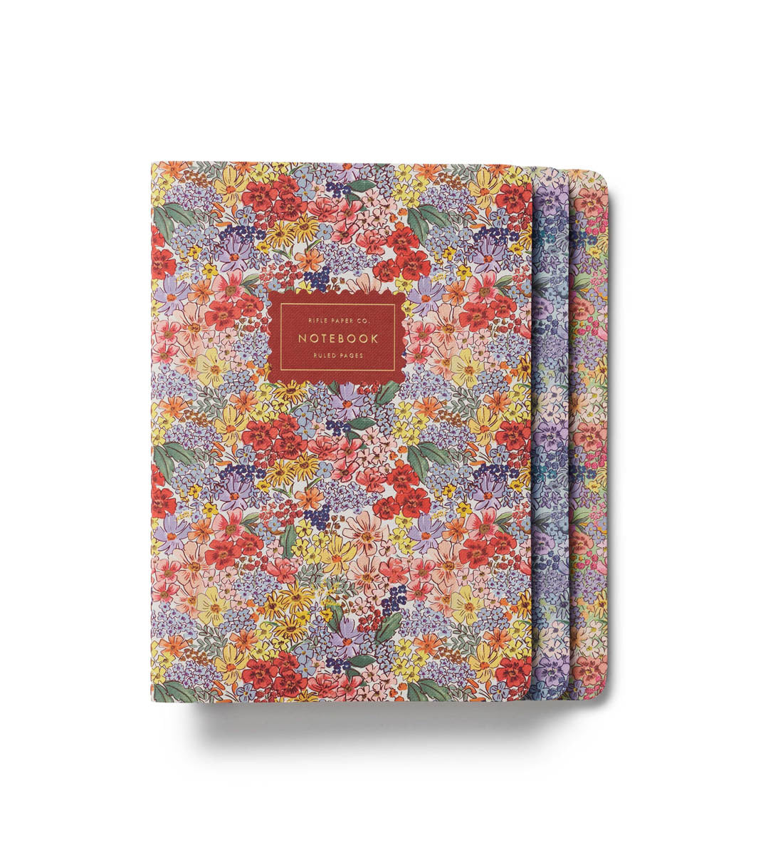 Ensemble 3 Carnets Imprimé Mimi Rifle Paper Co. Fleuri printemps cute 
