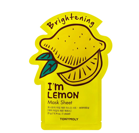 Masque en Feuille Tonymoly 21ml Fait en Corée I am Citron