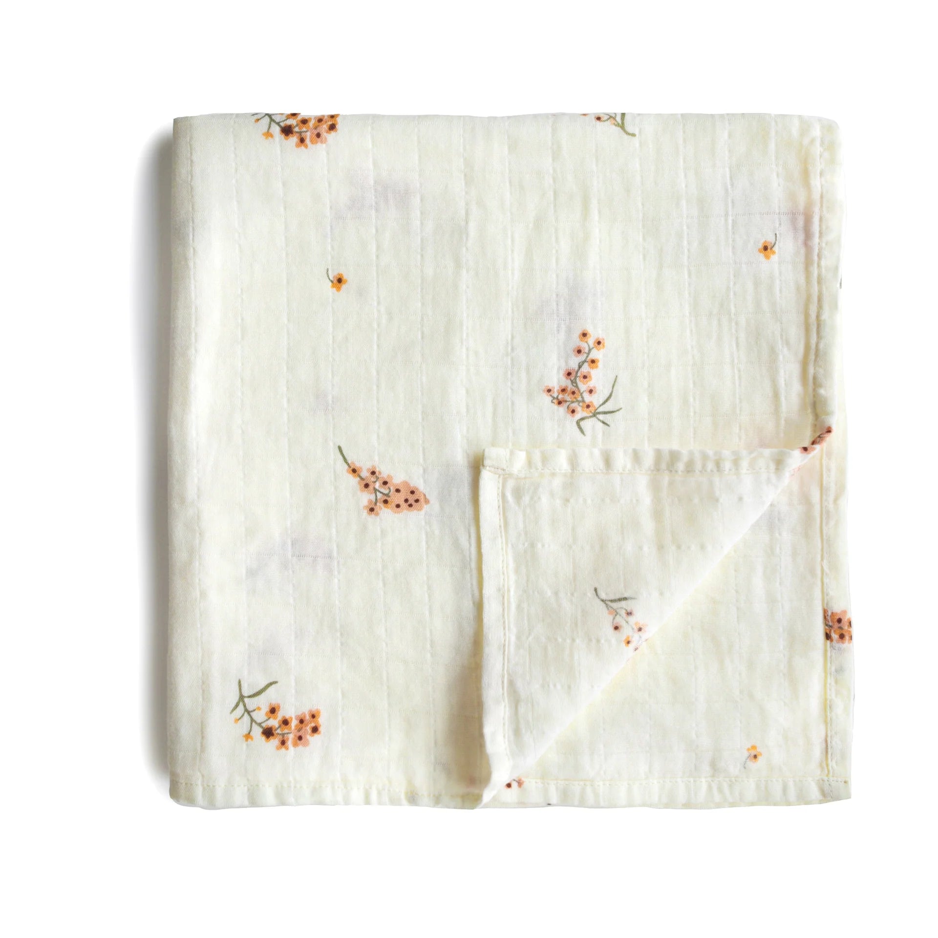 Couverture mousseline bébé Mushie Fleurs sauvages