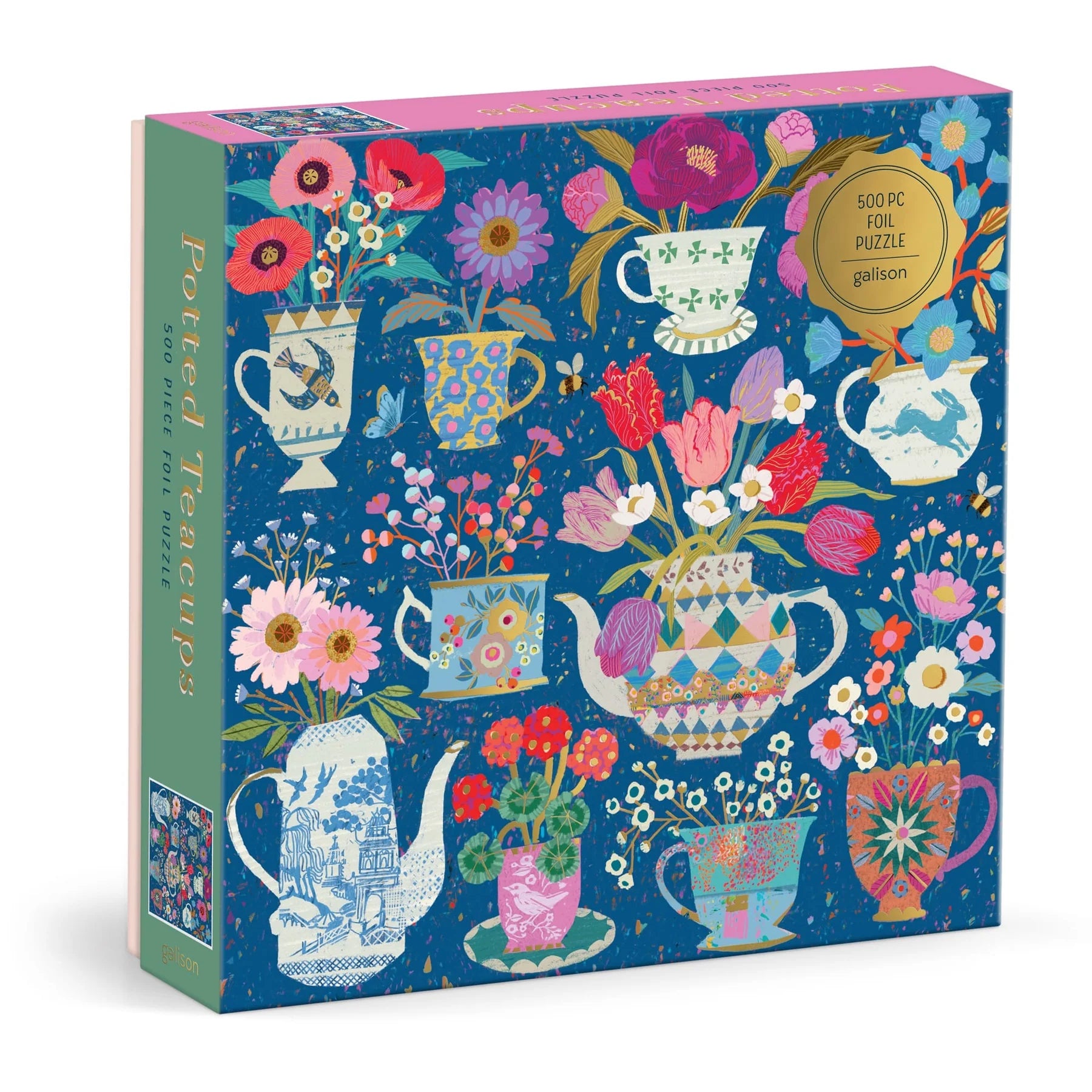 Casse-tête Thé et Bouquets - 500 pièces | Galison