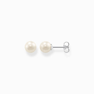 Thomas sabo boucles d’oreille perle naturelle ronde 7mm argent 925