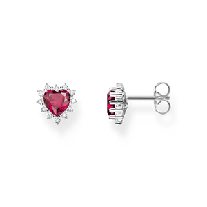 Boucles Romance Coeur Rouge