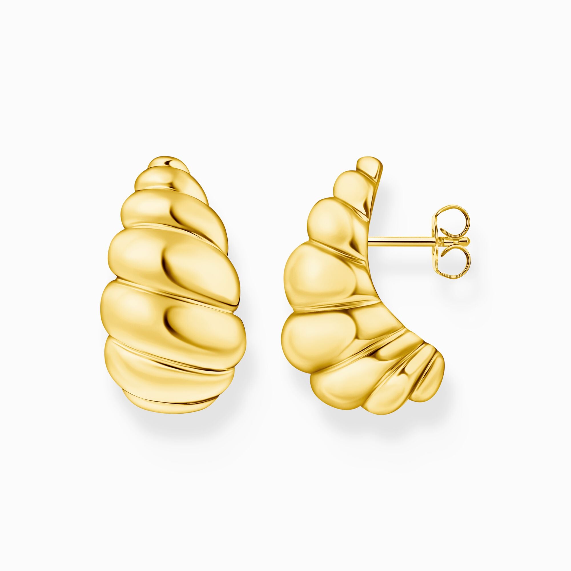 Boucles croissant Thomas Sabo mode style argent sterling plaquée or bijoux