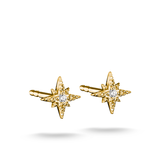 Boucles d'oreilles Étoile Placage Or 18 carats Thomas Sabo tendance mode