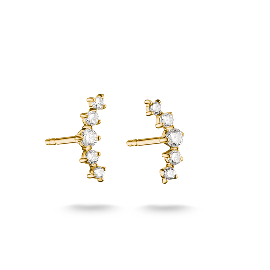 Boucles d'oreilles Demi-cercle Placage Or 18 carats Thomas Sabo tendance mode
