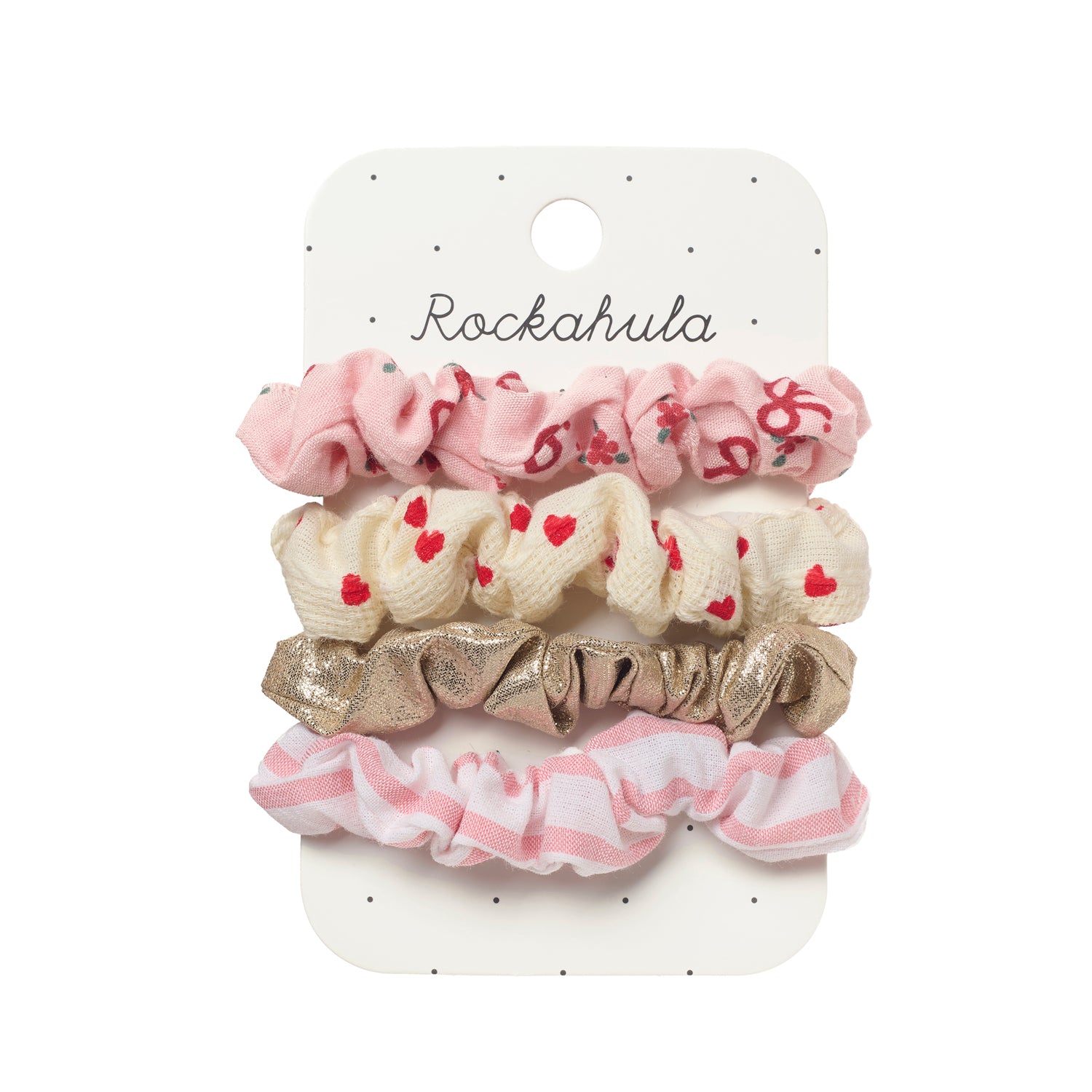 Chouchou cutesy bow coeur boucle rose cute mode cheveux accessoires Rockahula Kids