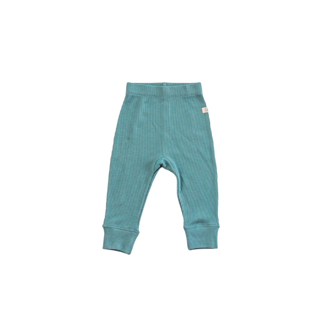 Pantalon Gaufré Bleu Sarcelle