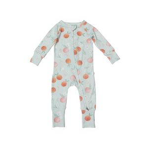 Pyjama une pièce pour bébés motif pêches de Loulou Lollipop 