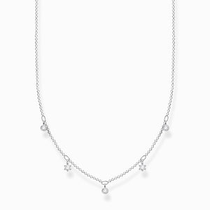 Thomas sabo collier mini breloque zircon argent 925