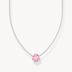 Collier Pendentif Zircon Rond Rose – Thomas Sabo