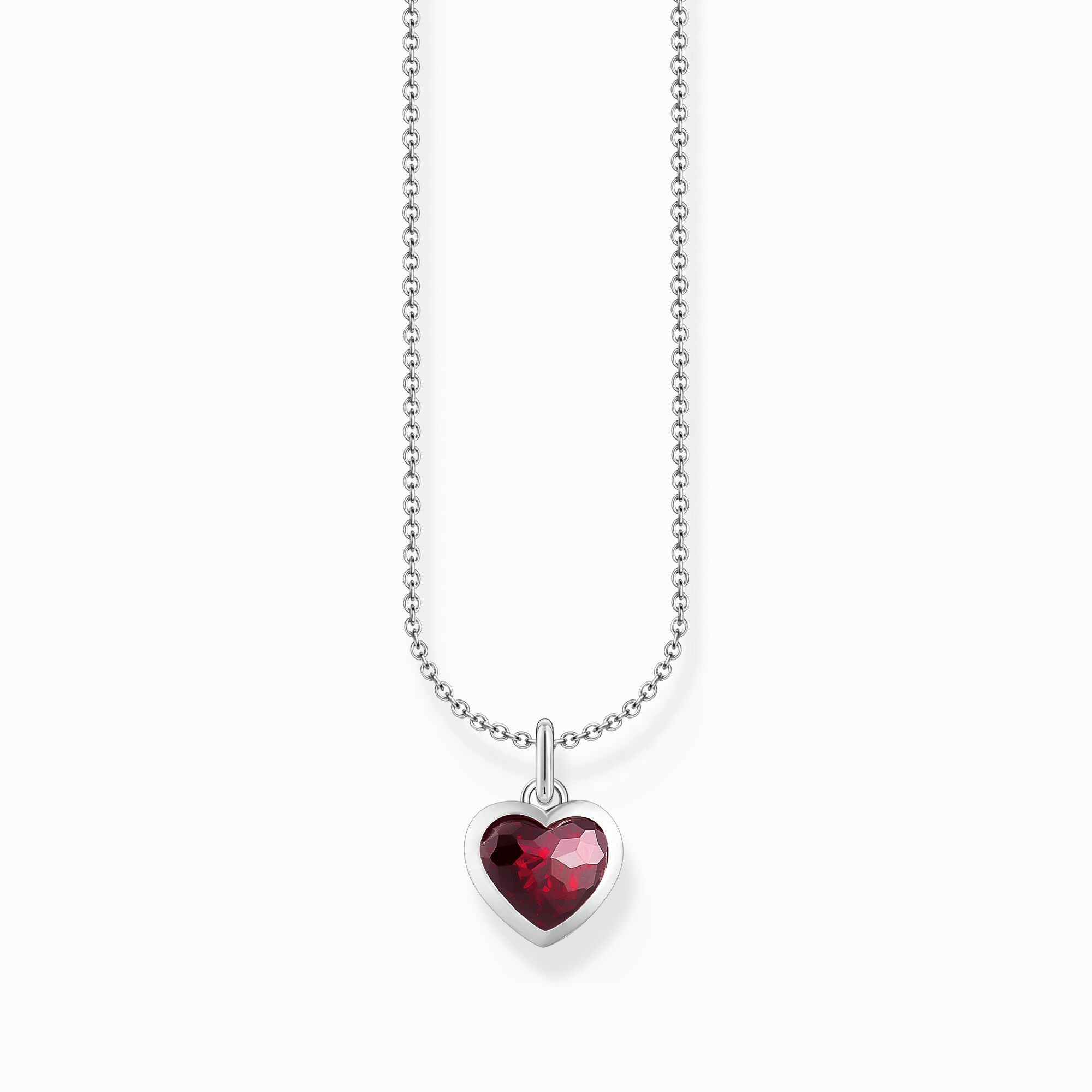 Collier Pendentif Coeur Rouge - Thomas Sabo