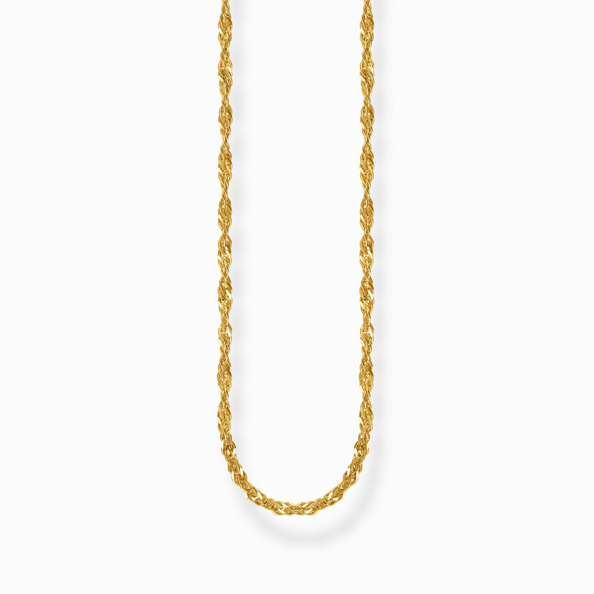 Chaîne argent sterling plaquée or style mode bijoux Thomas Sabo collier 